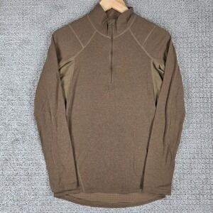 Beyond Clothing Systems L1 1/4 Zip Pullover Brown Mens Small S Regular Baselayer